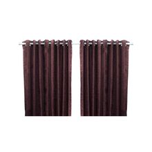 304 Chenille Pro Black Out Curtain - Dark Brown - 2 Pcs