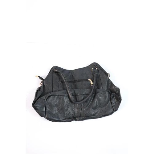 Vintage Large Capacity Shoulder Bags For Women Retro PU Leather Handbag Totes Solid Color Fashion Hand Bag - Multicolor 1PSC