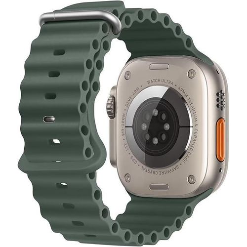 حزام متوافق مع Apple Watch Ultra مقاسات 49 ملم، 45 ملم، 44 ملم، 42 ملم، حزام رياضي من السيليكون للنساء والرجال، لـ iWatch Ultra SE السلسلة 8, 7, 6, 5, 4, 3, 2, 1.