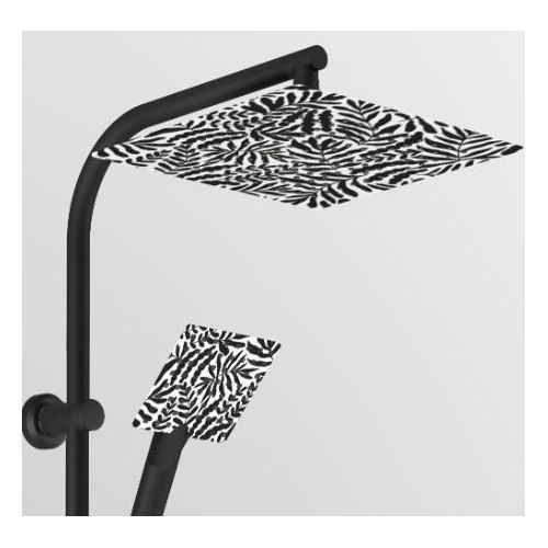 2x1 Turkish black leaf shower ruler with 5-year warranty