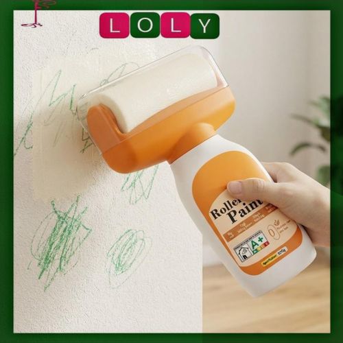 Wall Repair Roller Brush, 500g Wall Repair Roller Paint, Wall Mending Agent with Roller, Quick Dry Small Wall Repair Paste Roller for Kitchen, Bedroom, Living Room.