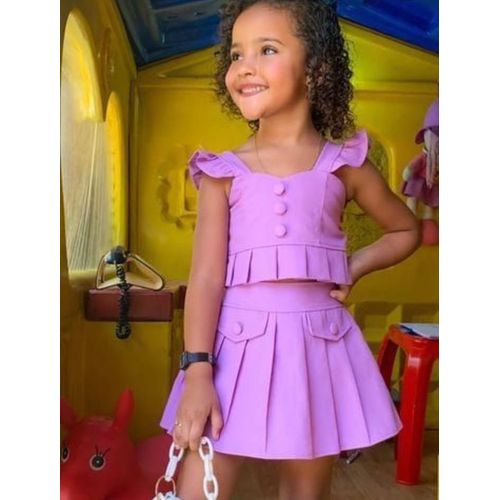 Two-piece Children's Dress - Chic Summer Style