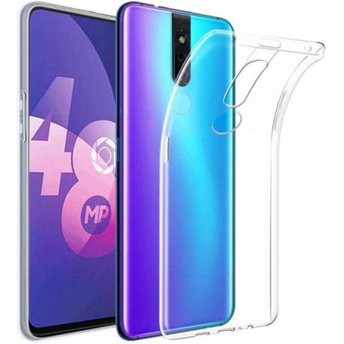 جراب سيليكون من البولي يوريثين المقاوم للحرارة لموبايل اوبو f11 بروكلير شفاف