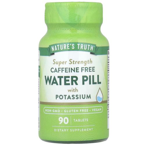 Water Pill with Potassium Caffeine Free 90 Tablets