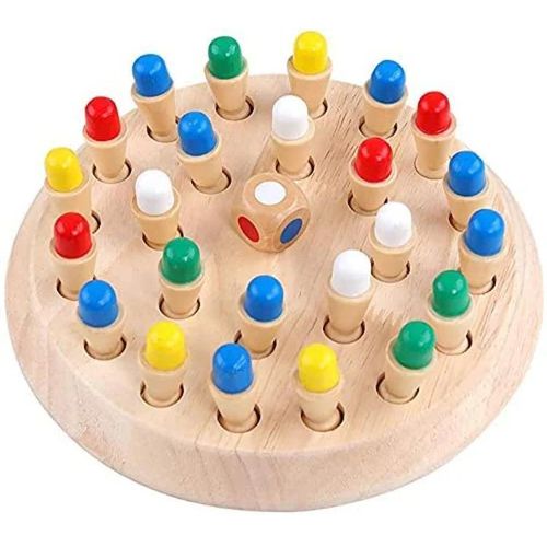 Wooden Memory Match Stick Chess Game Set, Funny Block Board Game Parent-Child Interaction Toy for Boys and Girls Age 3 and Up