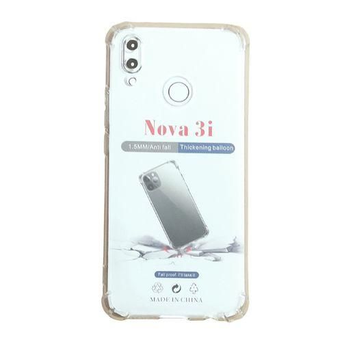 Nova 3i Hard Back Cover With Silicone Edges And Camera Slider - Clear