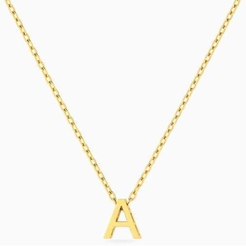 A stainless steel letter chain (one piece gold color, letter shape, adjustable)----from Rana store