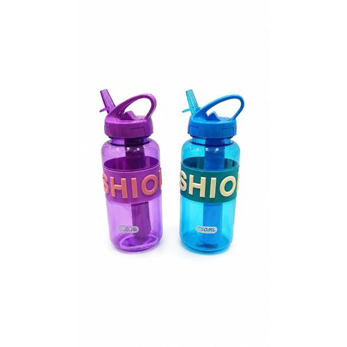 Sports water bottle with ice cooling tube and straw – 700ml (multi-colored)