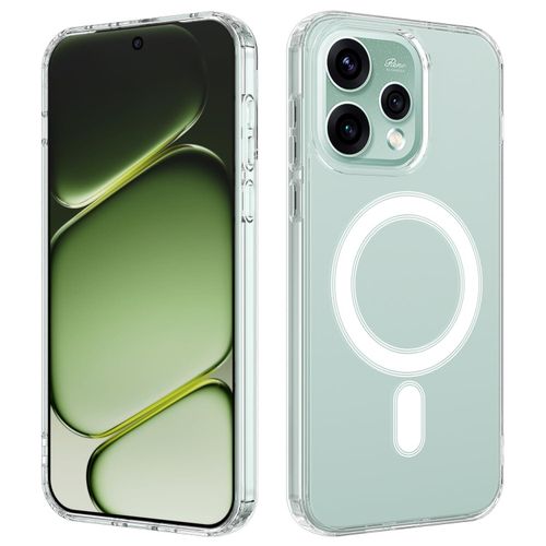 for OPPO Reno 15 5G Case (Compatible with MagSafe) (Strong Magnet) Magnetic Slim Thin Bumper Phone Cover, Lightweight, and Durable for Enhanced Protection and Style - Clear