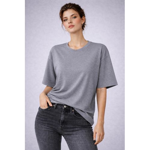 Women’s Cotton Oversized T-Shirt - Grey