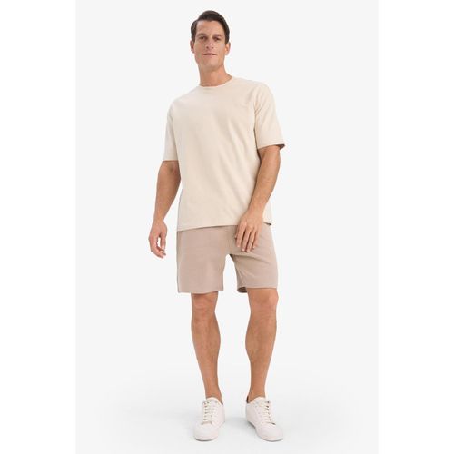 Men's Drawstring Waist Pocketed Basic Plain Shorts
