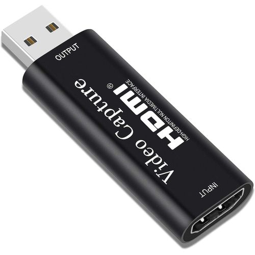 Streak Audio and Video Capture Card, 4K Capture Adapter with HDMI and USB 3.0 Ports for 1080p 60fps Video, Portable Design for Game Streaming and Live Streaming for Camcorder, Xbox, and PlayStation 4, Black
