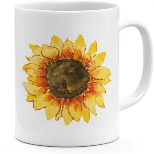 Loud Universe Ceramic Sunflower Mug, White