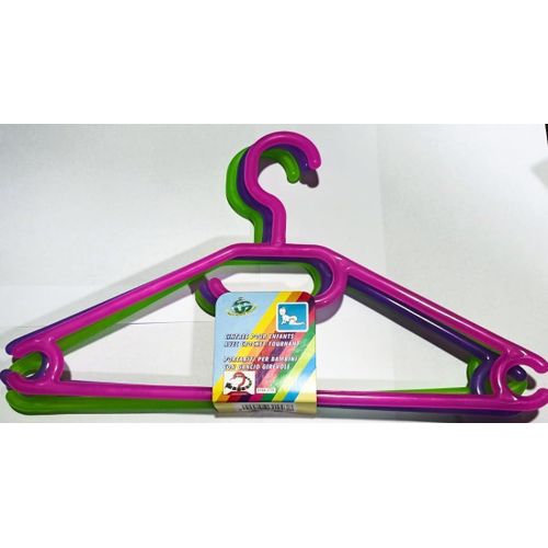 Children hanger with revolving hook set of 6 pieces made in Italy