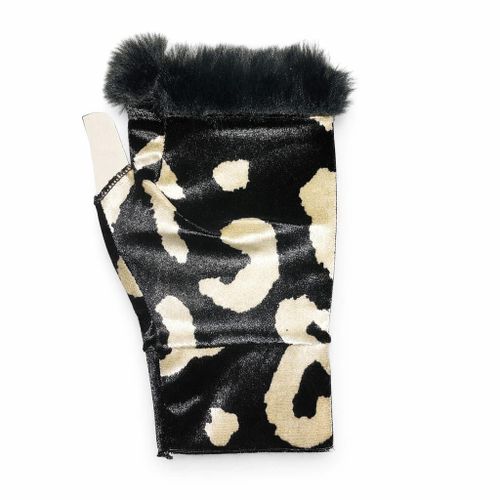 Womens Fur Wrist Hand Wrist Animal Design Multicolor Black Gold Cream High Quality