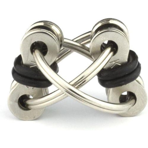 Flippy Original Busy Chain Toy - Ideal for ADHD, Anxiety and Autism - Stress Reliever Chain Bike for Adults and Children (1, Black)