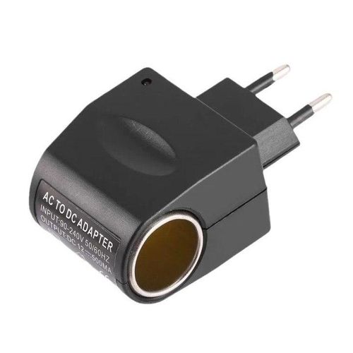 AC Adapter with Car Socket and Auto Charger 220V AC to 12V DC for Car Use