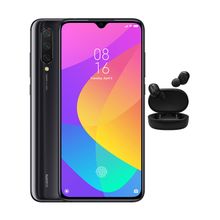 Mi 9 Lite موبايل 6.39 بوصة - 128 جيجا/ 6 جيجا - رمادي + سماعات Mi True إير بادز لاسلكية