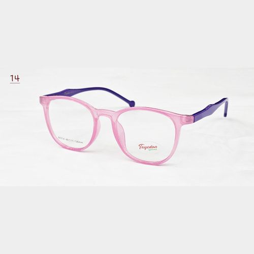 Children’s eyeglasses made from lightweight, durable TR material for comfort and flexibility. Features reinforced temples for added strength and stability, plus Italian spring hinges for greater flexibility and everyday durability.