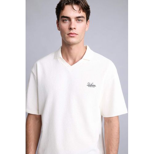 Boxy Fit Short Sleeve Polo T-Shirt