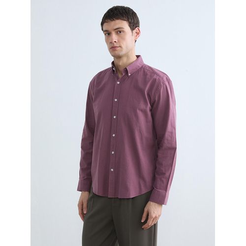 Regular Fit Linen Blend Men's Shirt