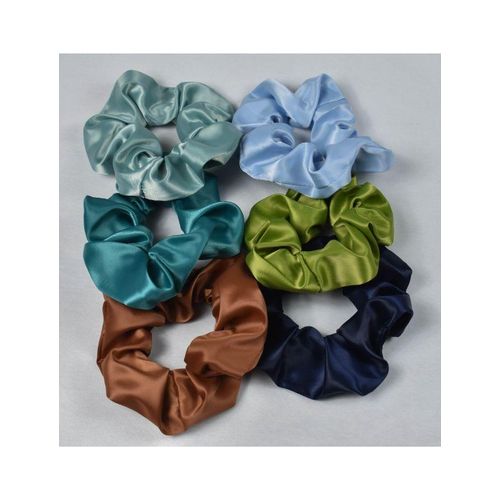 Set Of Six Colorful Scrunchies With Big Size 002