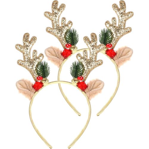 New Year's and Christmas headband, a stylish hair accessory for women and girls, with a comfortable head design to give you a distinctive festive touch.