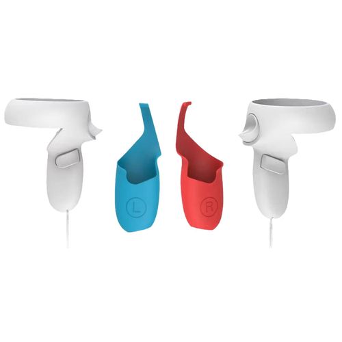 Silicone Case for Oculus Quest 2 VR Controller - Red & Blue