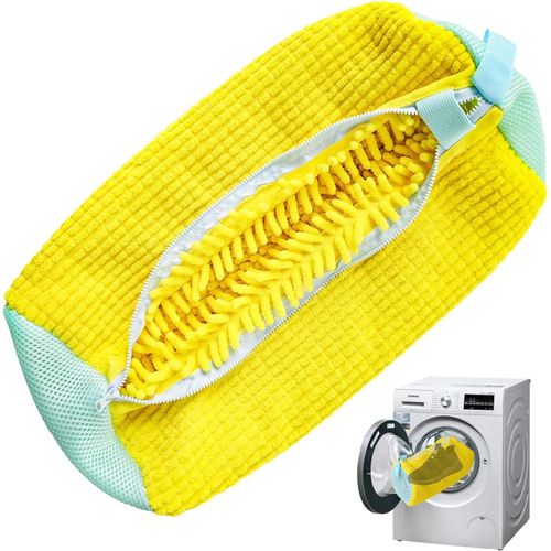 Shoe Washing Machine Bag, Trainer Sneaker Laundry Shoes Bag for Washing Machine Shoe Cleaning Bag Reusable with Zipper(1PC)