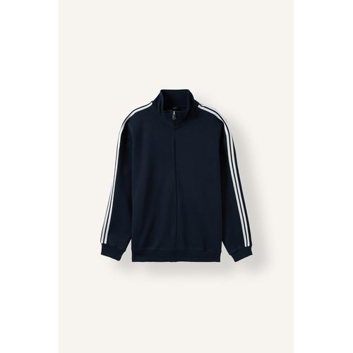 Breathable Boxy Fit Zip-Up High Neck Sweatshirt