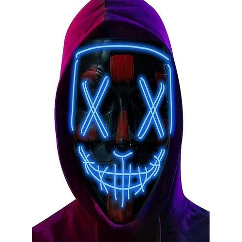 LED Mask - Light Up Mask, Masks, Halloween Mask 3 Lighting Modes, for Cosplay, Parties, Carnival, Gift