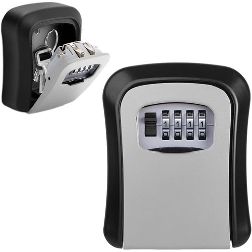 Key safe with lock for outdoor and indoor use key box with lock emergency backup key box waterproof with resettable code-Metal structure