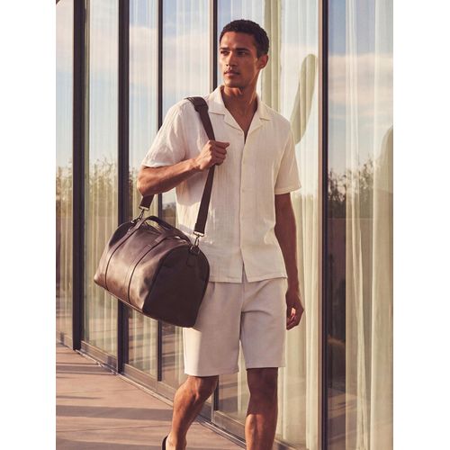 Regular Fit Short Sleeve Muslin Men's Shirt