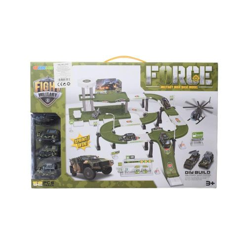 Force Military War Base Die Cast Model Track 52 Pieces - 818C