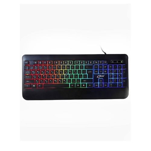 ZR-2090 RGB Gaming Keyboard USB Silent Spill-Resistant Black
