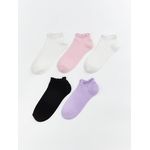 product_image_name-LC Waikiki-Basic Girl's Trainer Socks 5-Pack-1