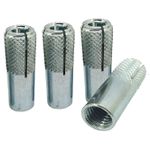 Fisher Acmon Rivet Fasteners, Galvanized Stainless Steel, 8mm, 4 Pack