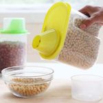 product_image_name-Generic-حاوية بلاستيكية لتخزين الحبوب الغذائية - 1900 مل، مجموعة من 3، متعددة الألوان-2