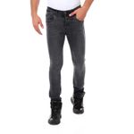 product_image_name-CIERVO-Regular Fit Solid Buttoned Jeans - Heather Dark Grey-1