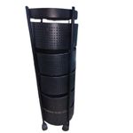 product_image_name-Generic-رف دوار معدني بخمسة مستويات مع عجلات-2