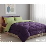 لحاف فايبر شتوي  قطن من اوركيد - شتاء 2026- دبل فيس (بنفسجي-بستاج )-orchid
