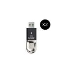 Lexar Bundle Of 2 Lexar JumpDrive Fingerprint F35 USB 3.0 Flash Drive  - 32 GB