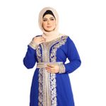 product_image_name-Generic-عباية استقبال و صباحية و مناسبات الخامة شيفون مكونة من 3 قطع , موديل 512 , ازرق-3