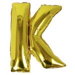 بالون هيليوم فويل ذهبي، حجم 32 بوصة، حرف K