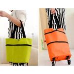product_image_name-Generic-شنطة سوق شنطة تسوق مزوده بعجل قابله للطى - برتقالى-2