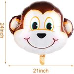 product_image_name-Generic-بالونات عيد ميلاد الأول في أدغال السفاري - عبوة من 9، قرد، الرقم 1، نجمة وبالونات رقائق حيوانات السفاري المستديرة لحفلات أول عيد ميلاد بري للطفل، حفل استقبال مولود، خلفية عيد الميلاد-5