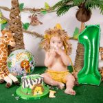 product_image_name-Generic-بالونات عيد ميلاد الأول في أدغال السفاري - عبوة من 9، قرد، الرقم 1، نجمة وبالونات رقائق حيوانات السفاري المستديرة لحفلات أول عيد ميلاد بري للطفل، حفل استقبال مولود، خلفية عيد الميلاد-7