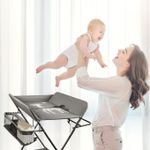 product_image_name-Generic-طاولة تغيير للأطفال الرضع - محطة حفاضات قابلة للطي ومنظم حضانة للمولود الجديد والأطفال، من 0 إلى 3 سنوات-5