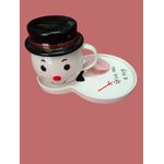 product_image_name-Generic-Snowman Porcelain Mug And Plate For Placing Cookies Or Biscuits-2