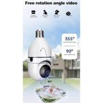 Generic لمبة كاميرا واي فاي بانورامية 360 - image 3